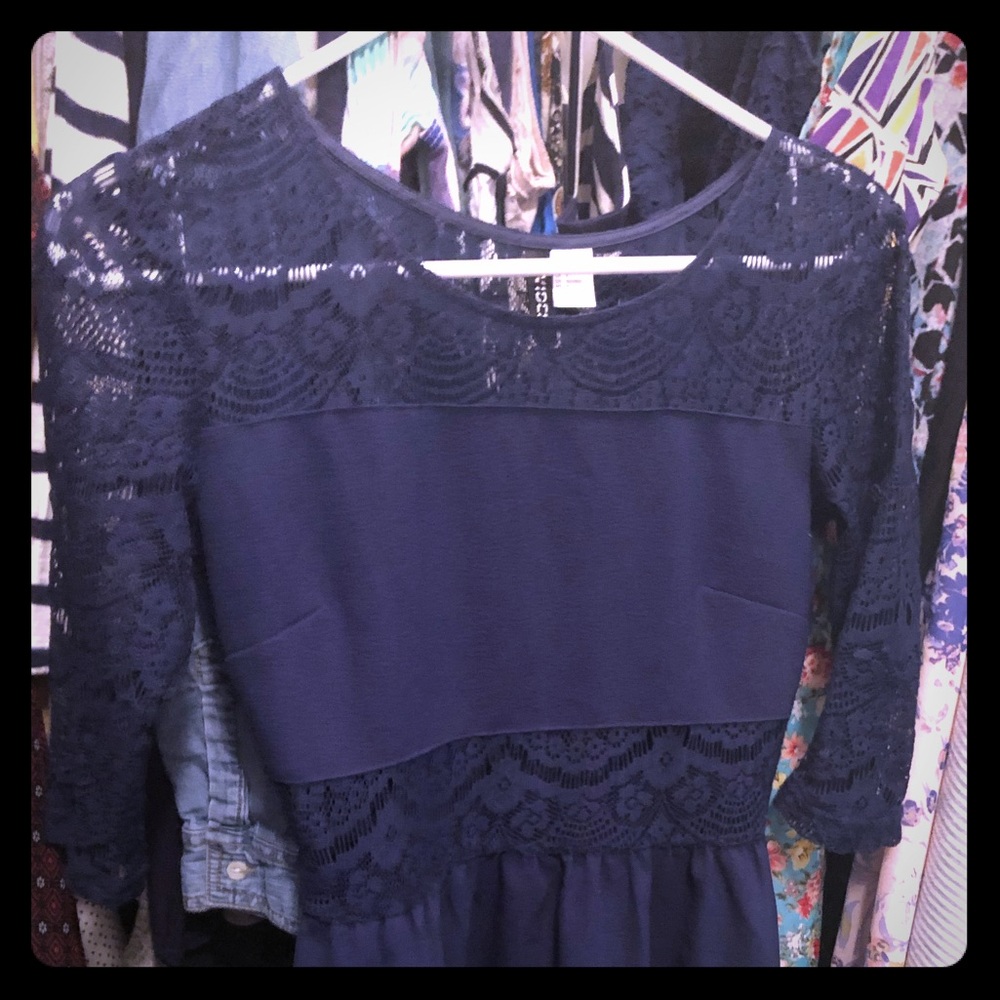 Navy Lace Dress